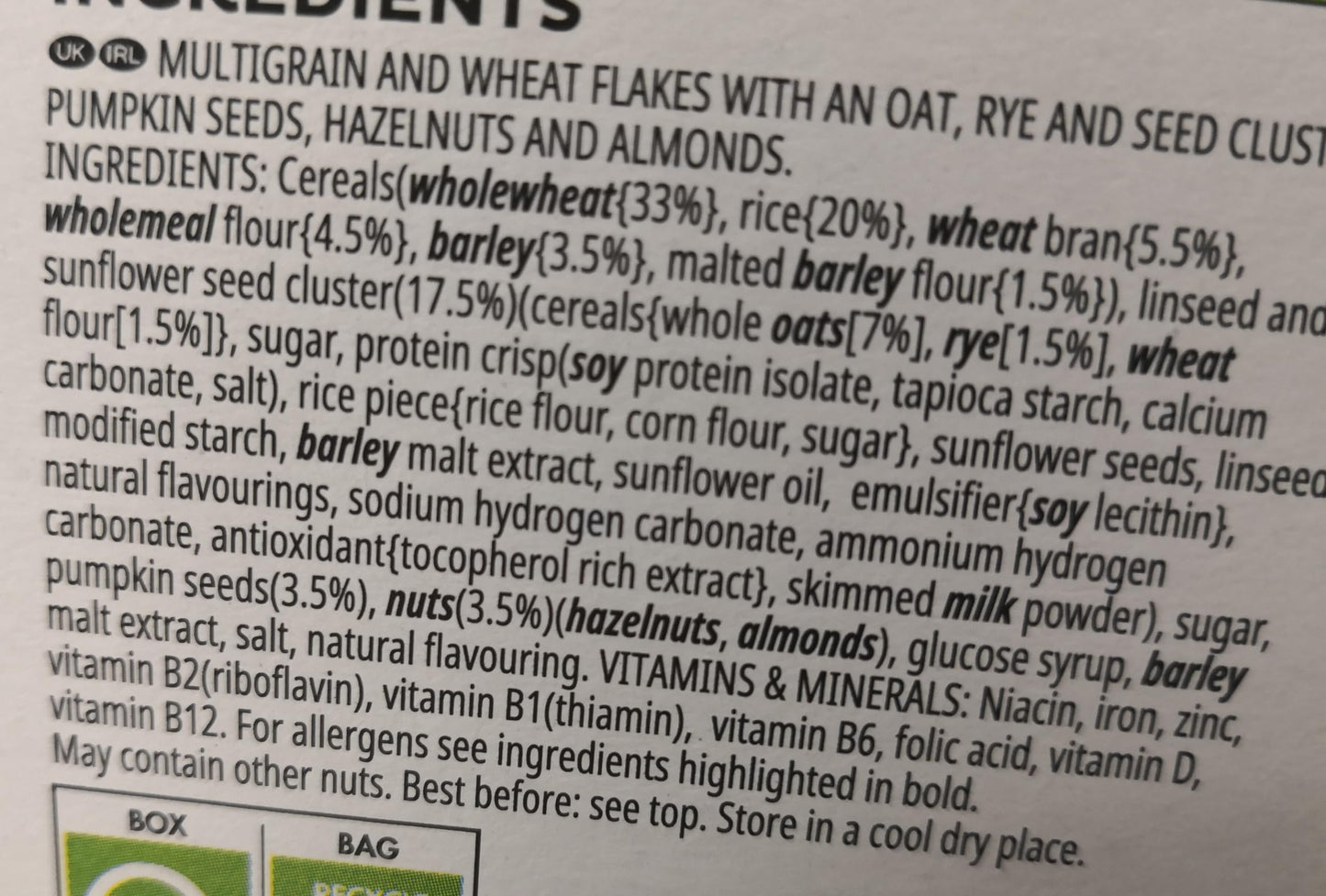 Special K Kellogg's Protein Nuts Clusters and Seeds, 330g - A healthy start to your busy day!