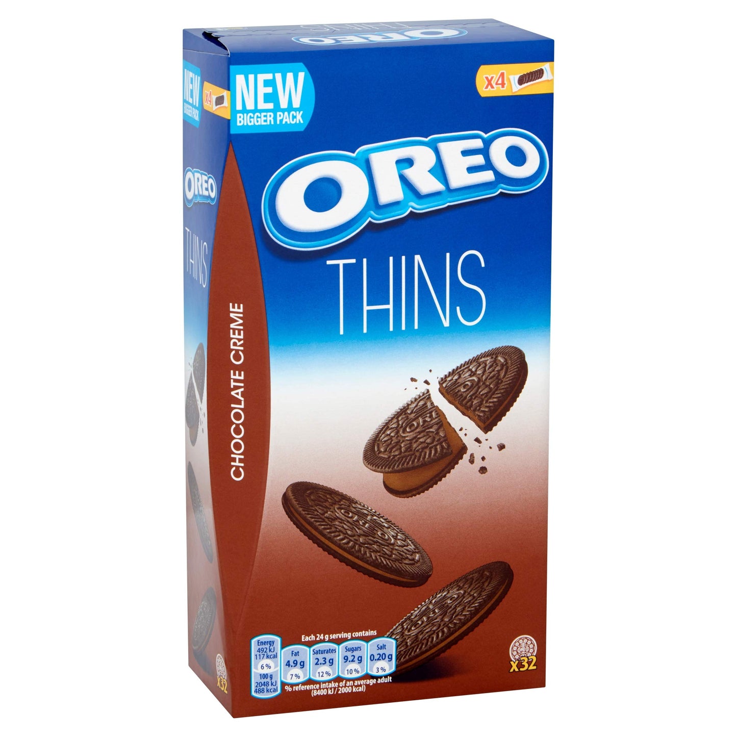 Oreo Thins Chocolate Creme Flavour, 192g - "Thin chocolatey delight!"