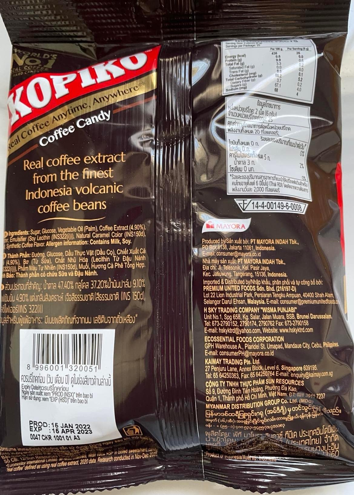 Kopiko Coffee Candy 150g, Pack of 2 - "Coffee Candy Delight!"