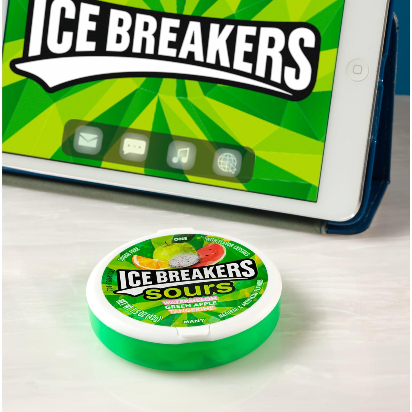 Ice Breakers Sours Sugarfree Mints - 42 Gm - Savor the tang with these sugar-free sours, 42g.