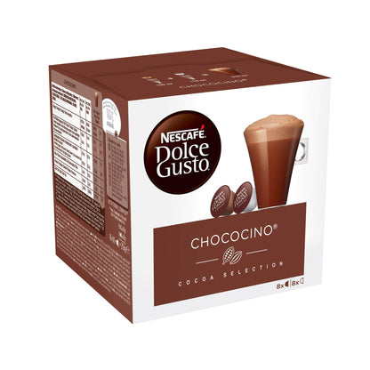 NESCAFÉ Dolce Gusto Latte Machiato Coffee, Pack of 3 (Total 48 Capsules, 24 Servings) (Chococino Hot Chocolate) - "Dolce Gusto Latte & Chococino Combo!"