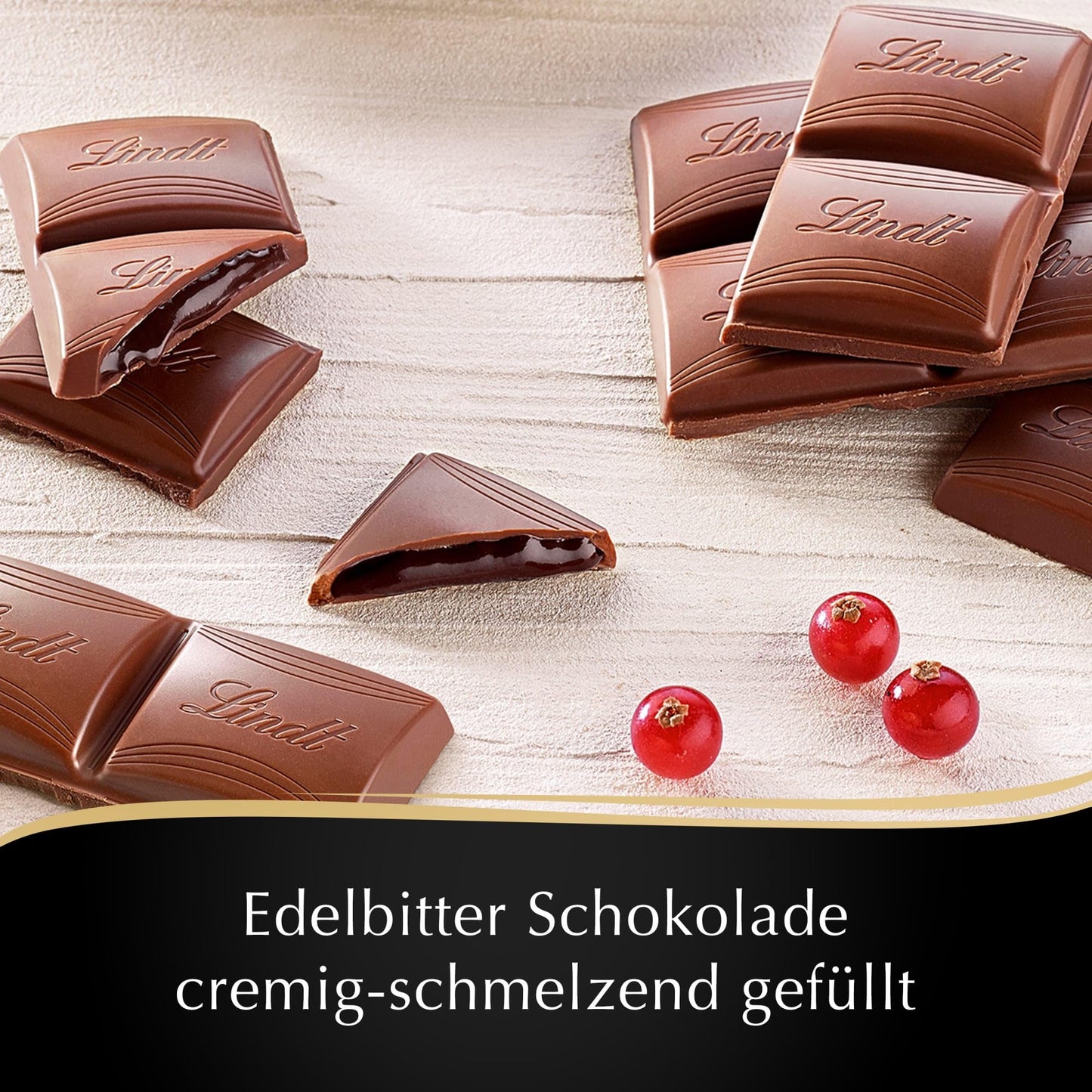 Lindt Edelbitter Mousse Cranberry Pouch, 150 g