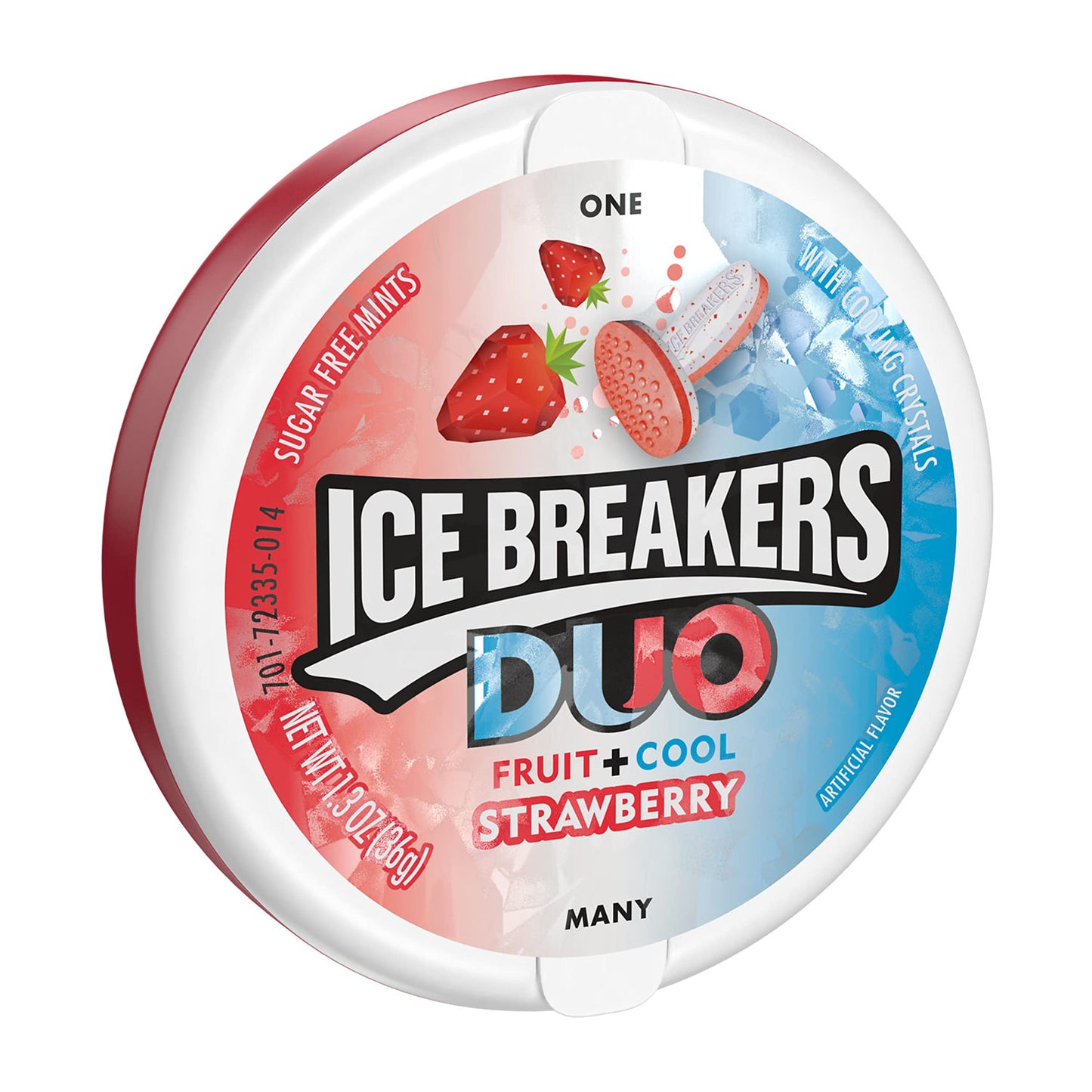 Ice Breakers Duo Fruit and Cool Strawberry Mints Pouch, 8 X 36 G, 0.9 Pounds - Eight pouches of cool strawberry mints, fruity and refreshing, 36g each.