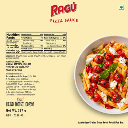 Ragu Pizza Sauce, 396g - Traditional pizza sauce, 396g!