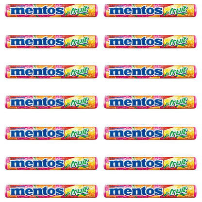 Mentos Fruit Roll, 14 X 29 g - "Fruit Roll Mentos Delight!"