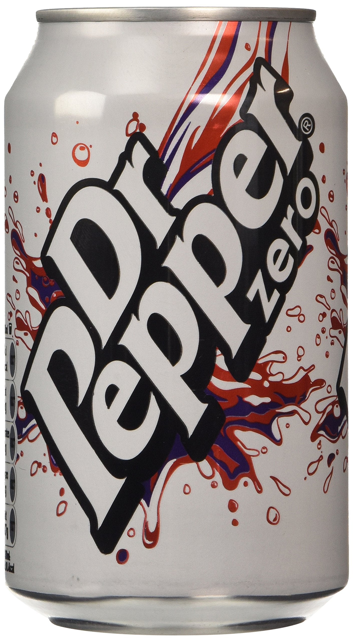 Dr Pepper Zero, 330ml - Zero sugar, maximum flavor!