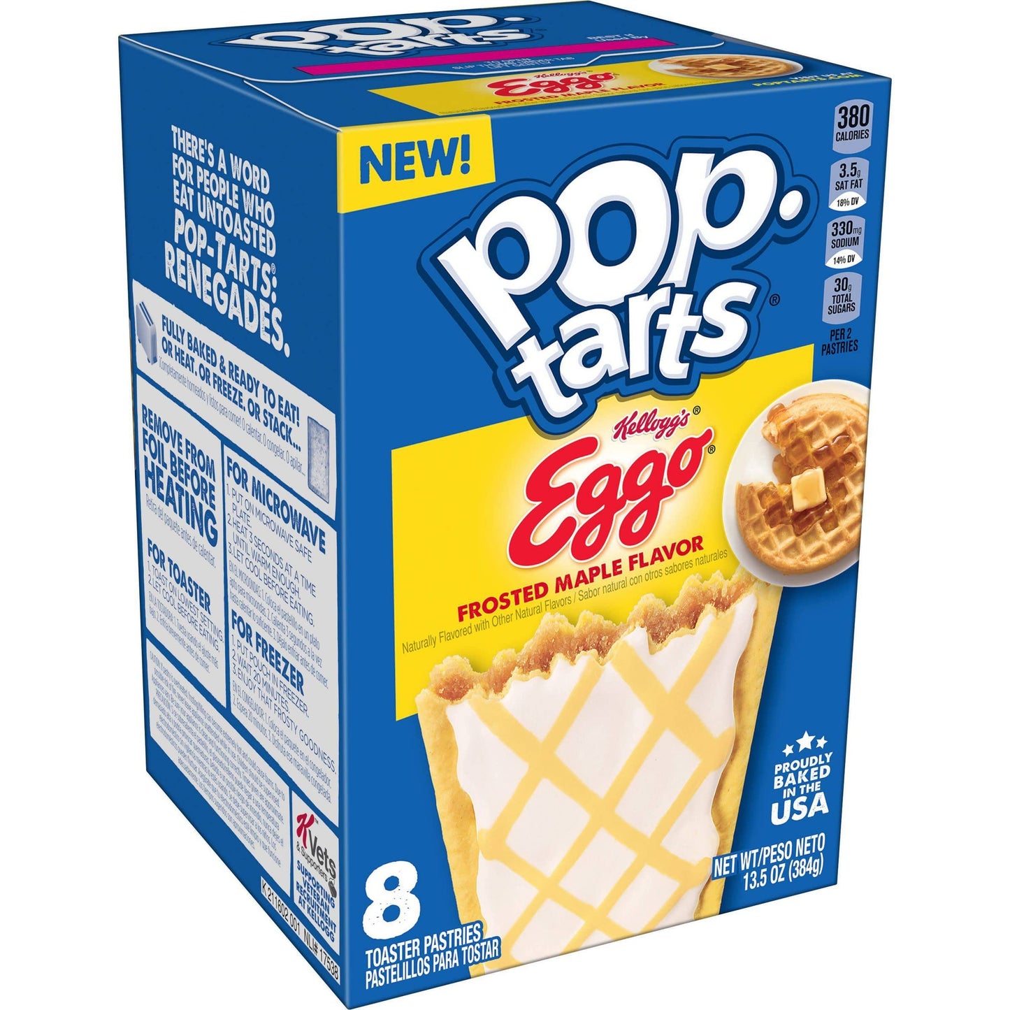 Pop-Tarts Eggo Toaster Pastries, 8 pastries, 384g - Eggo and Pop-Tarts: A breakfast dream team!