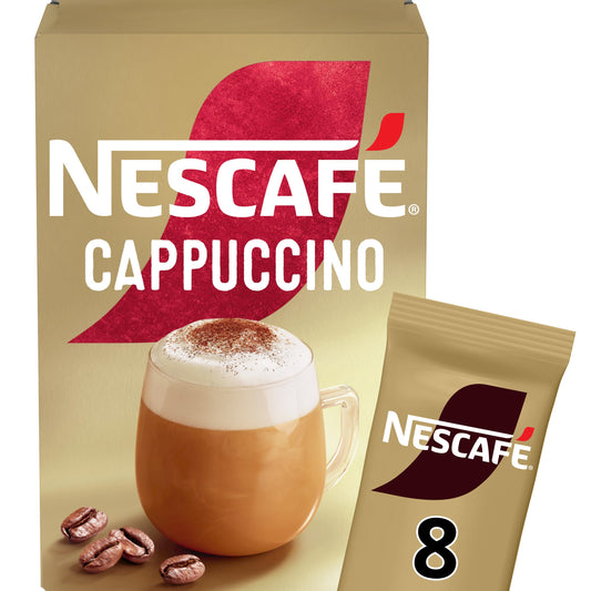 Nescafe Gold Cappuccino, 4.37 oz ℮ 124 g - "Gold Cappuccino - Creamy Coffee Indulgence!"