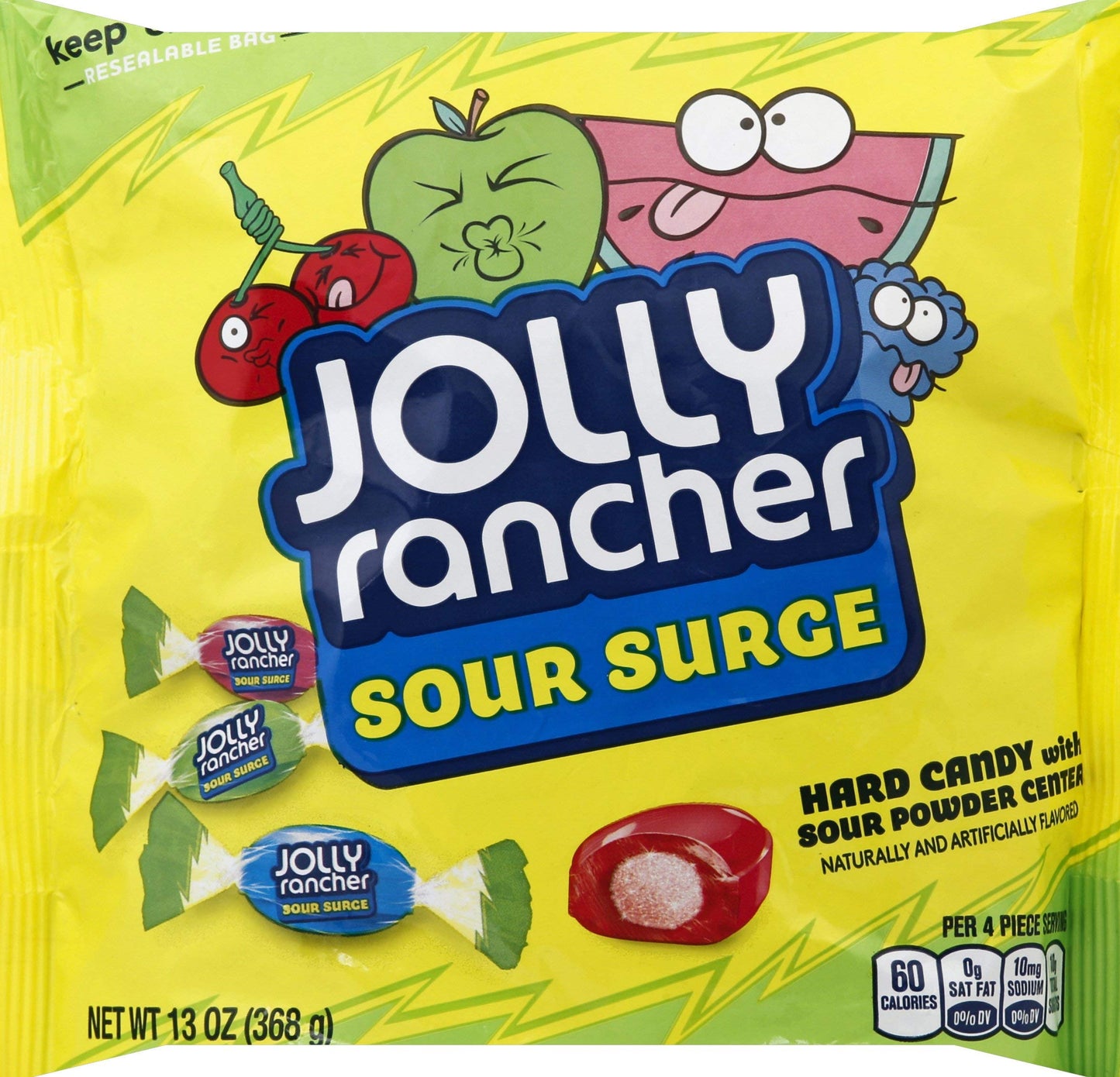 Jolly Rancher Sour Surge Hard Candy Packet 368g - Pucker up with Jolly Rancher Sour Surge Hard Candy, 368g packet.