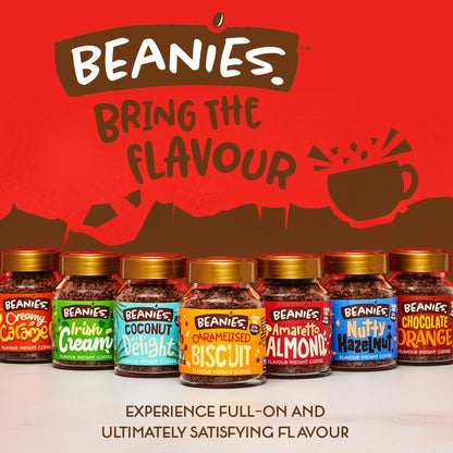 Beanies | Instant Flavoured Coffee | Very Vanilla | Low Calorie, Sugar Free | 50 g | Pack of 1 - Vanilla elegance in a cup