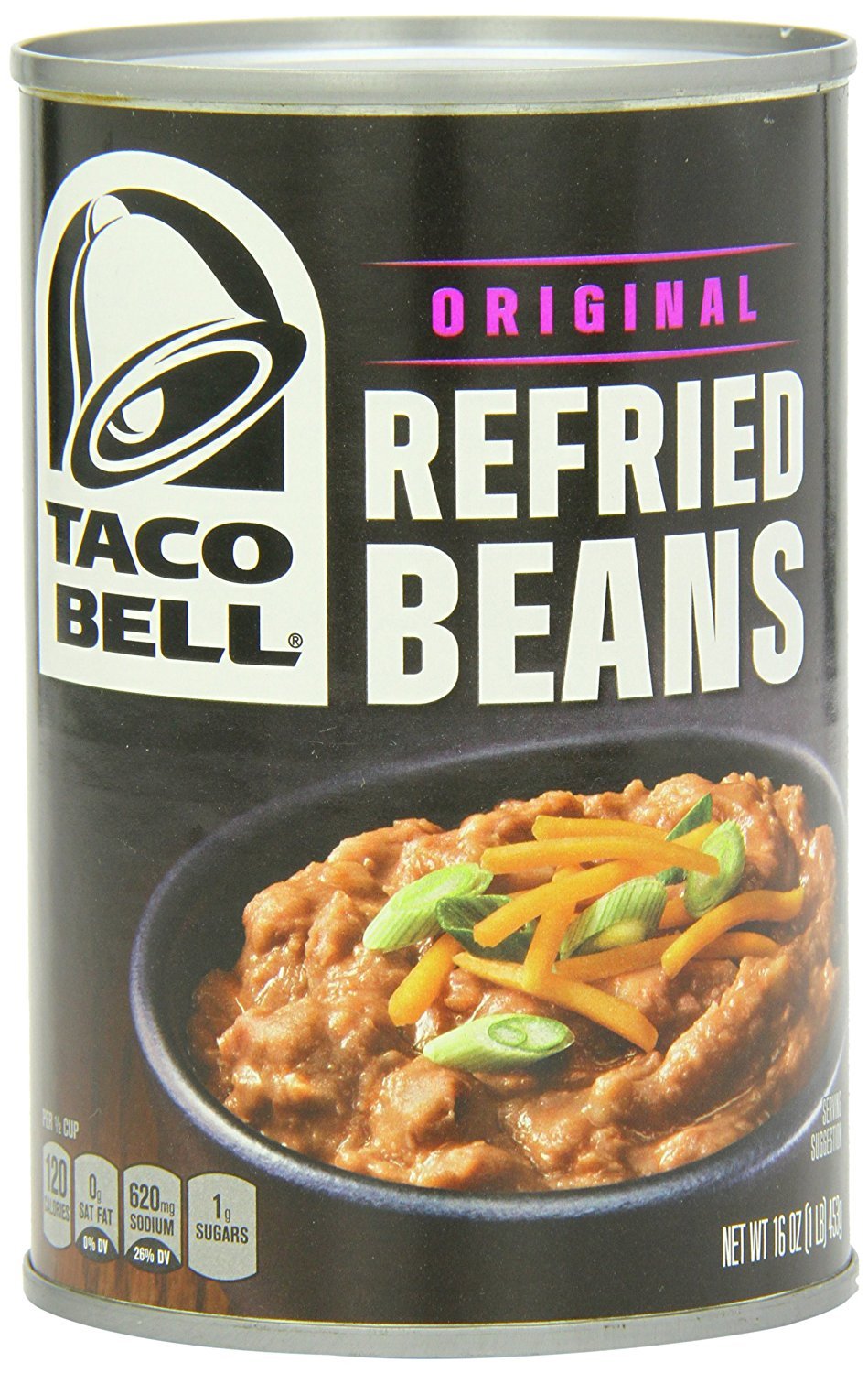 Taco Bell Original Refried Beans Tin, 453g