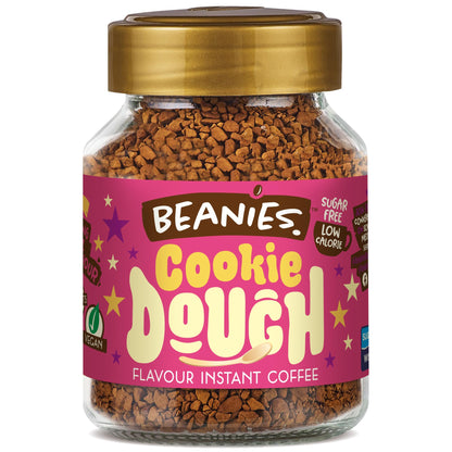 Beanies | Instant Flavored Coffee | Cookie Dough | Low Calorie, Sugar Free | 50 g | Pack of 1 - Cookie dough decadence