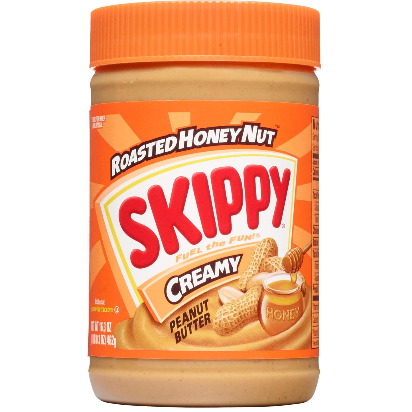 Skippy Creamy Roasted Honey Nut Peanut Butter, 16.3 oz / 462 g