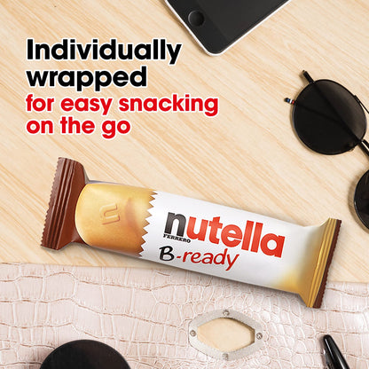 Nutella B-Ready Wafer Filled, 22 g - "Crunchy Nutella delight!"