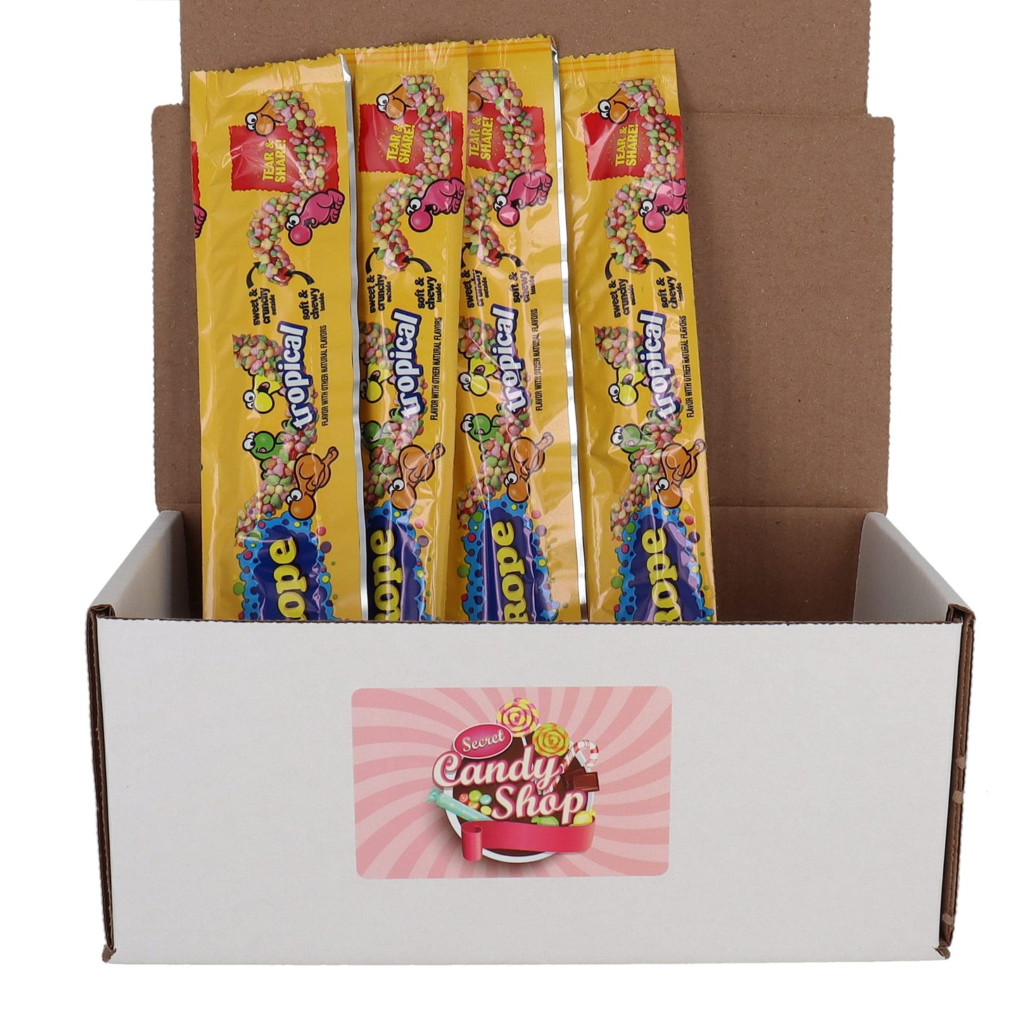 Nerds Rope Candy (Pack of 4) (Tropical) - "Tropical Nerds Rope Delight!"