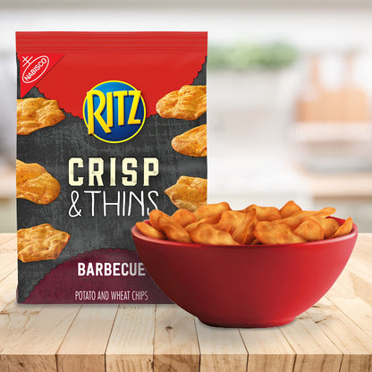 Ritz Chips Ritz Crisp & Thins Barbecue Chips, 1 ct - BBQ Ritz Crunch!