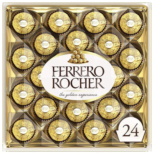 Ferrero Rocher Premium Milk Chocolate (300g) - 24 Pieces - Milk chocolate luxury!