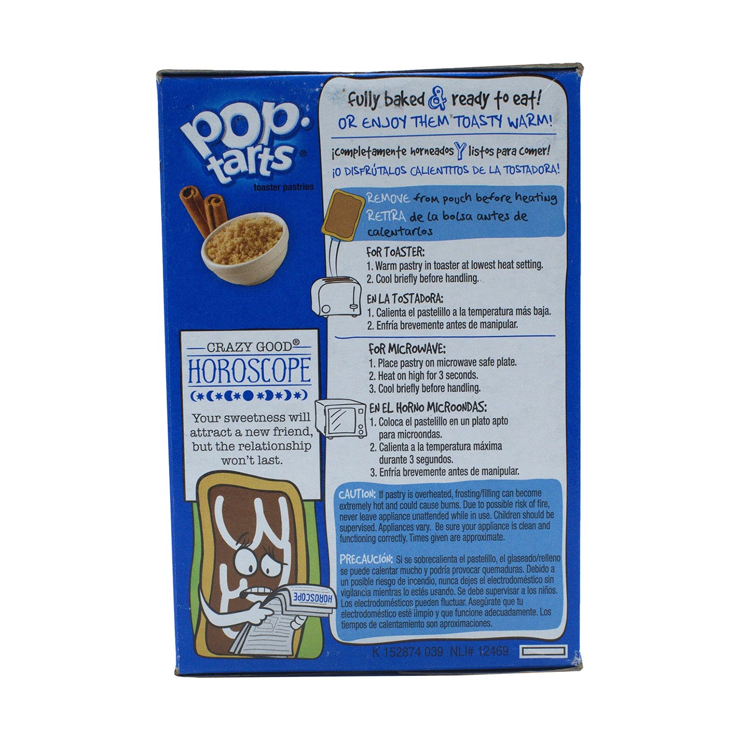 Pop Tarts Toaster Pastries, Frosted Brown Sugar Cinnamon, 8 pack - 397g - "Brown sugar cinnamon delight!"