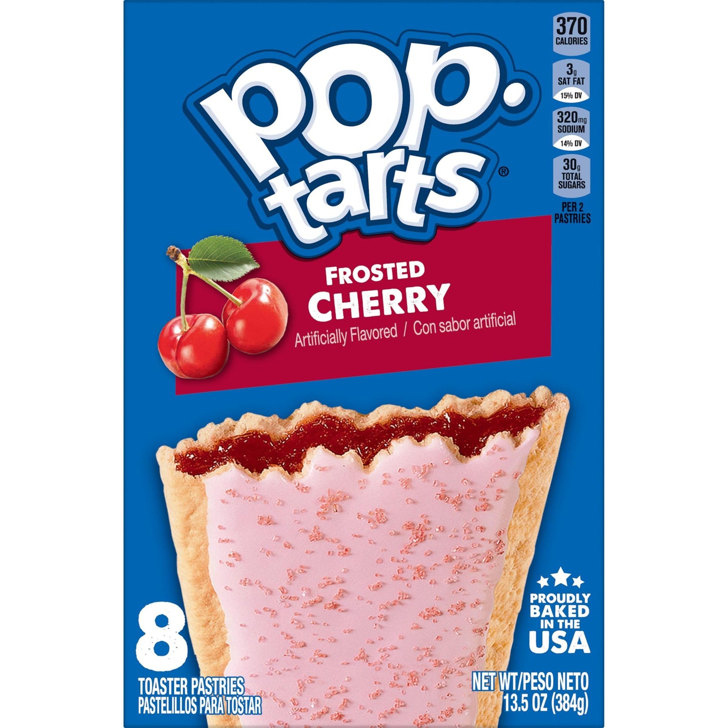 Pop Tarts Frosted Cherry, 384 g - "Cherry frosted Pop-Tart!"