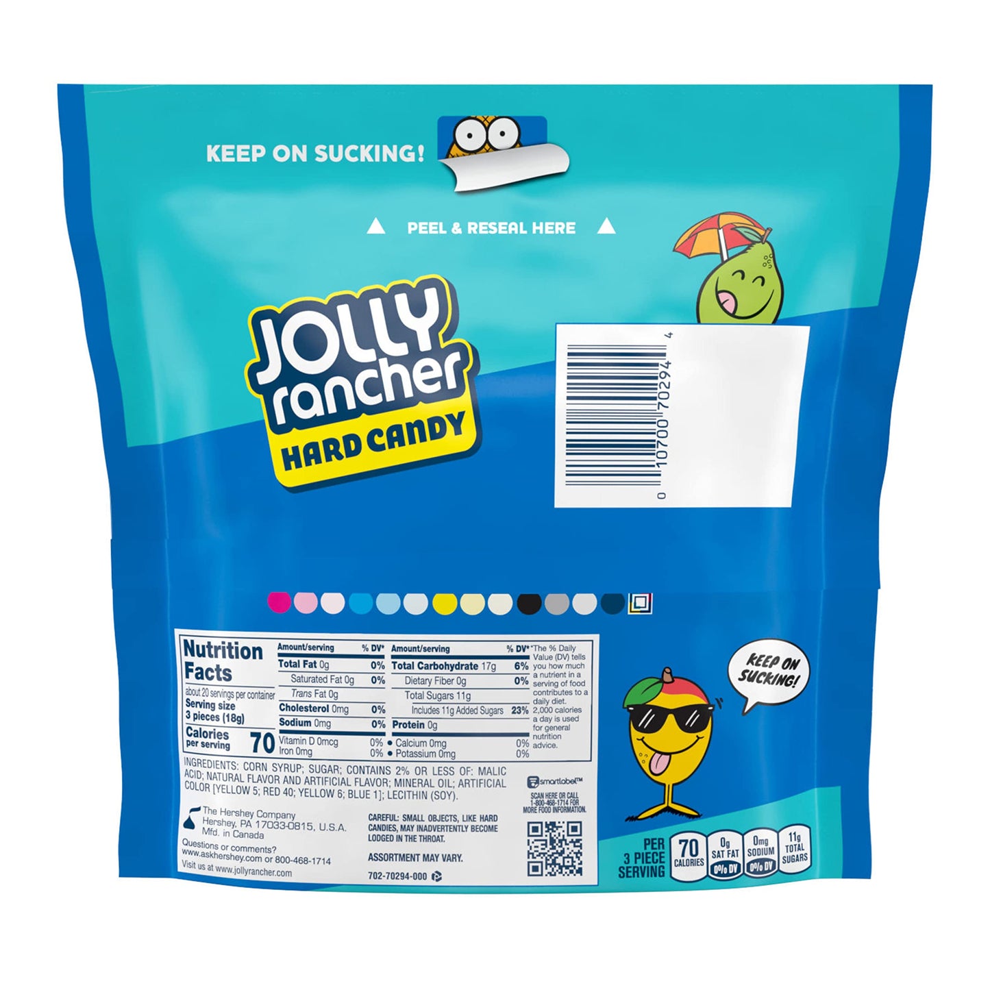 Jolly Rancher Hard Candy, Tropical Flavor, 13 Oz 368g - Tropical flavors of Jolly Rancher Hard Candy, 368g.