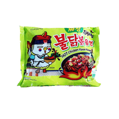 Samyang Hot Chicken Ramen Jjajaang Noodles (140 grams, Pack of 2)