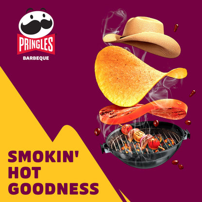 Pringles Barbeque Chips, 165 G - Barbecue - Barbecue-flavored Pringles!