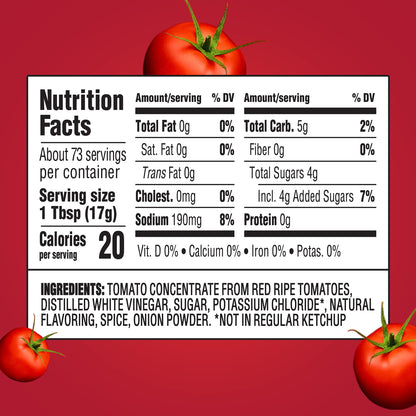 No Salt Added, Pack of 6: Heinz Tomato Ketchup, No Salt Added, 14 Ounce (Pack of 6) - "Heinz No Salt Tomato Ketchup - 6 Pack, 14oz Bottles of Pure Tomato Goodness!"