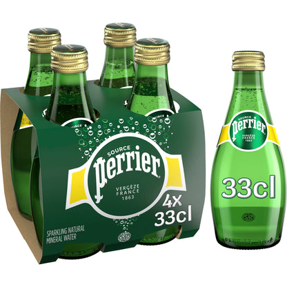 Perrier Sparkling Water - 330ml Bottle - "Bubbly Perrier in a handy bottle!"