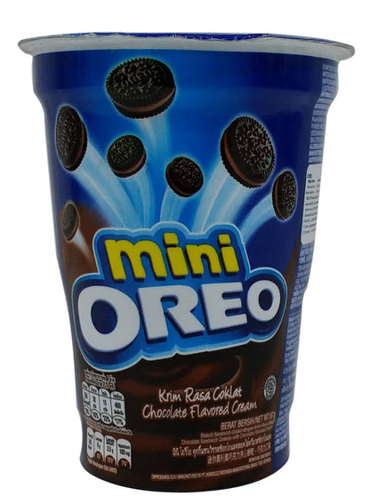 Oreo Mini Cream Biscuit - Chocolate Flavoured, 67g Cup - "Creamy chocolate mini!"