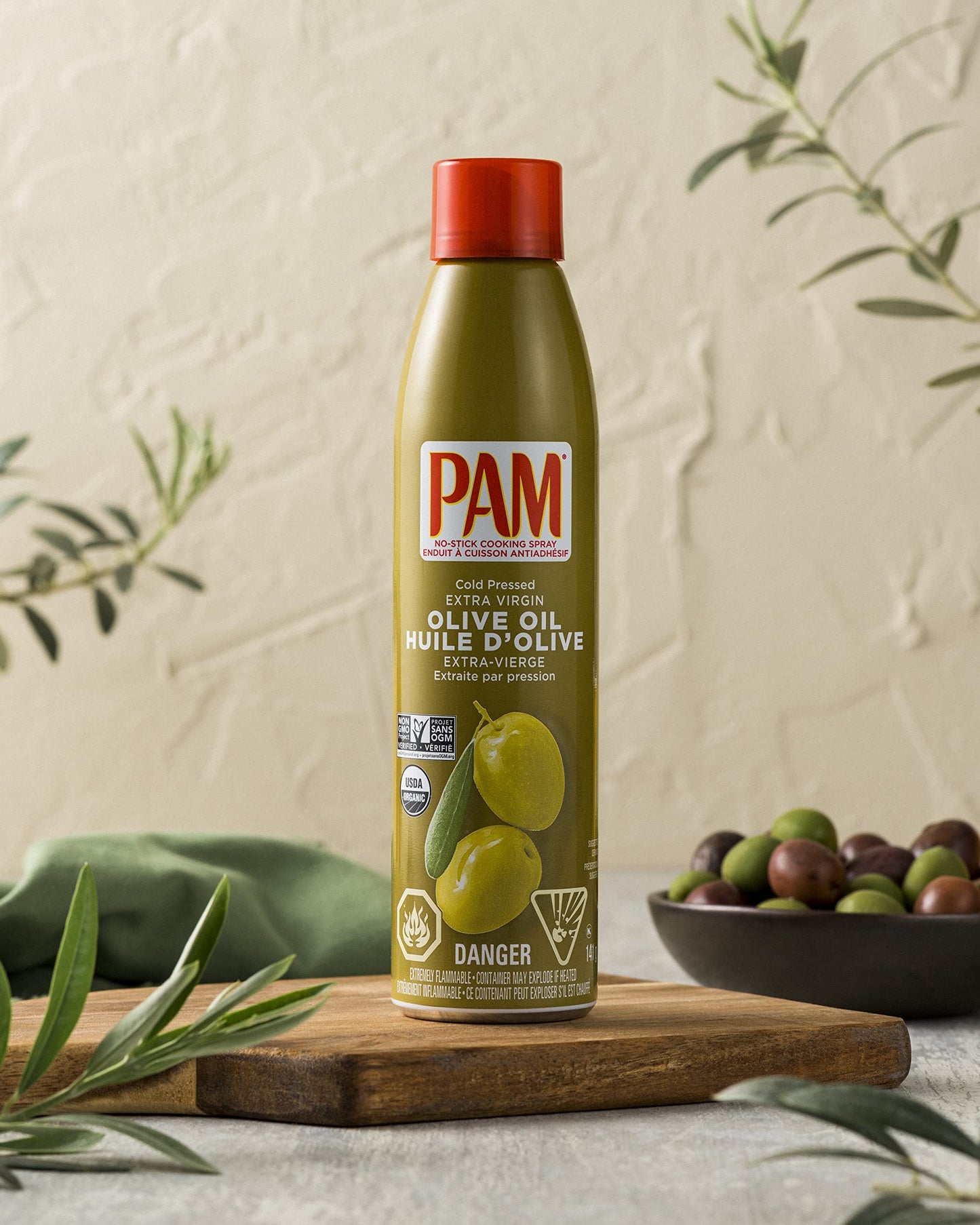 Pam Spray Olive Oil, 141g - "Olive oil convenience!"