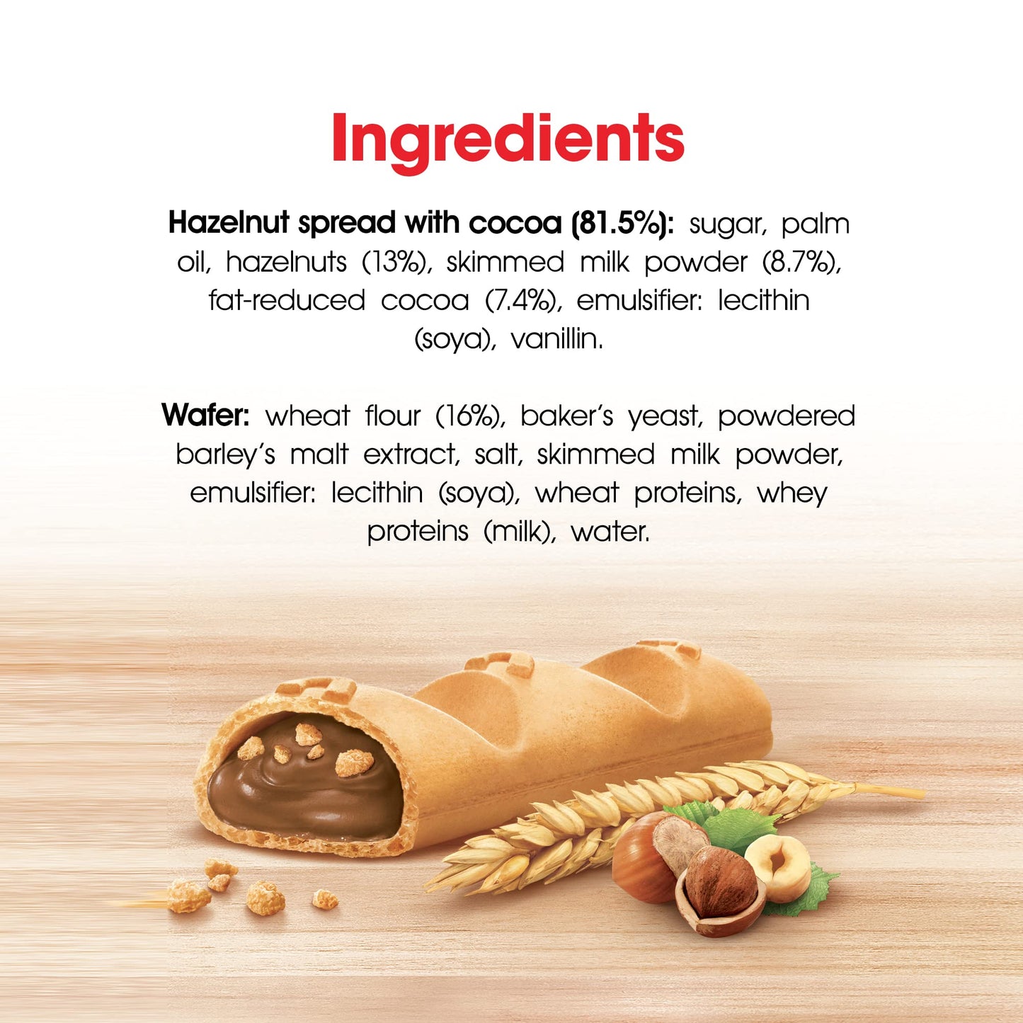 Nutella B-Ready Wafer Filled, 22 g - "Crunchy Nutella delight!"