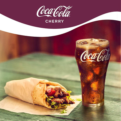 Coca-Cola Cherry Coke, 355ml, Vegetarian - Cherry Coke - Pack of 12