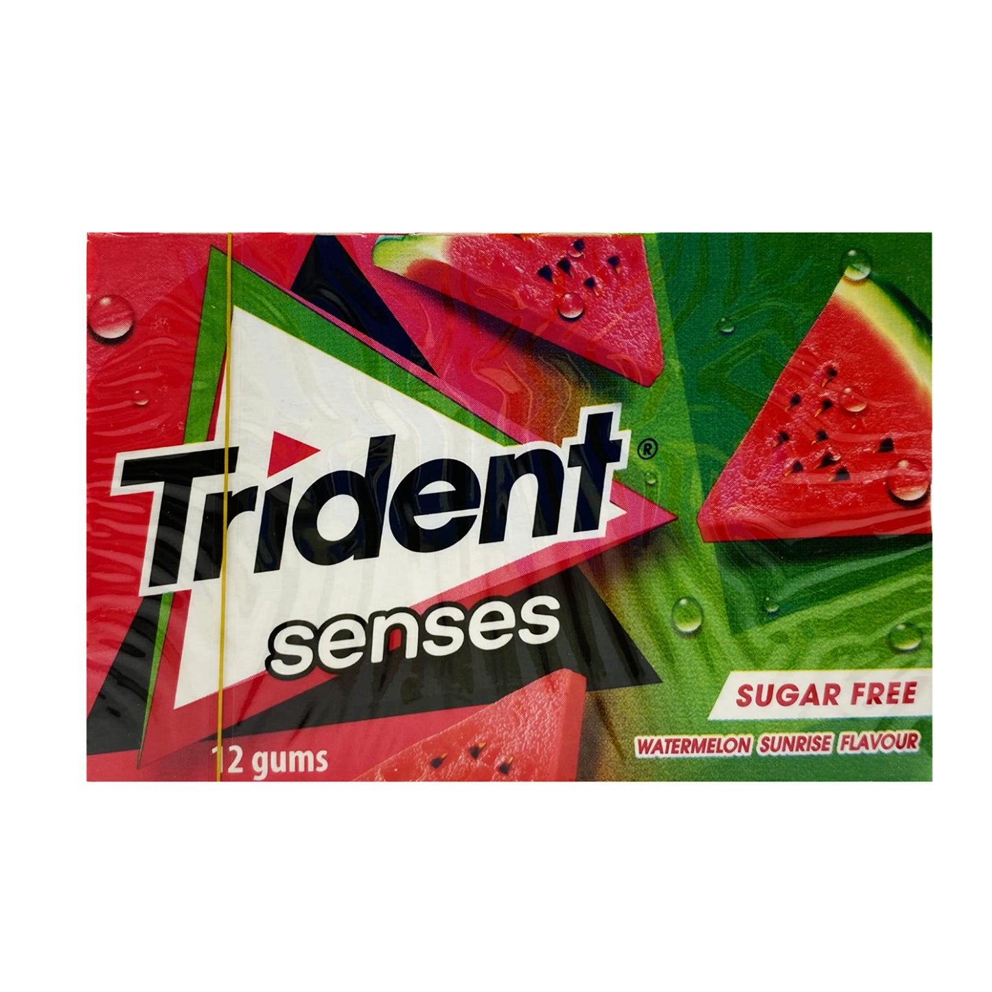 Trident Senses Watermelon Sunrise Flavour Sugar Free Gum, 0.81 oz / 23 g, 12 Pack