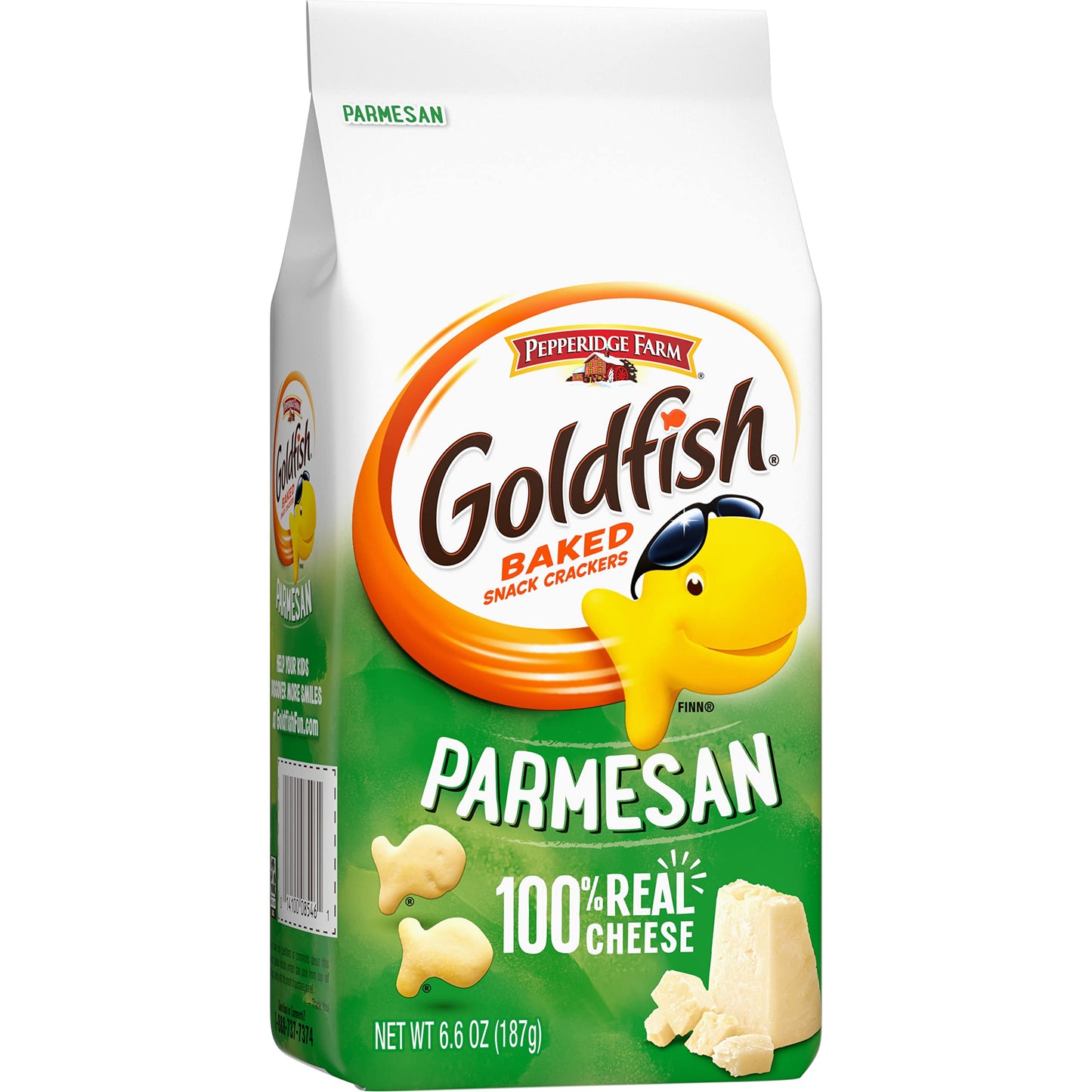 Pepperidge Farm Goldfish Baked Snack Crackers Parmesan, 187g - "Cheesy baked crackers!"