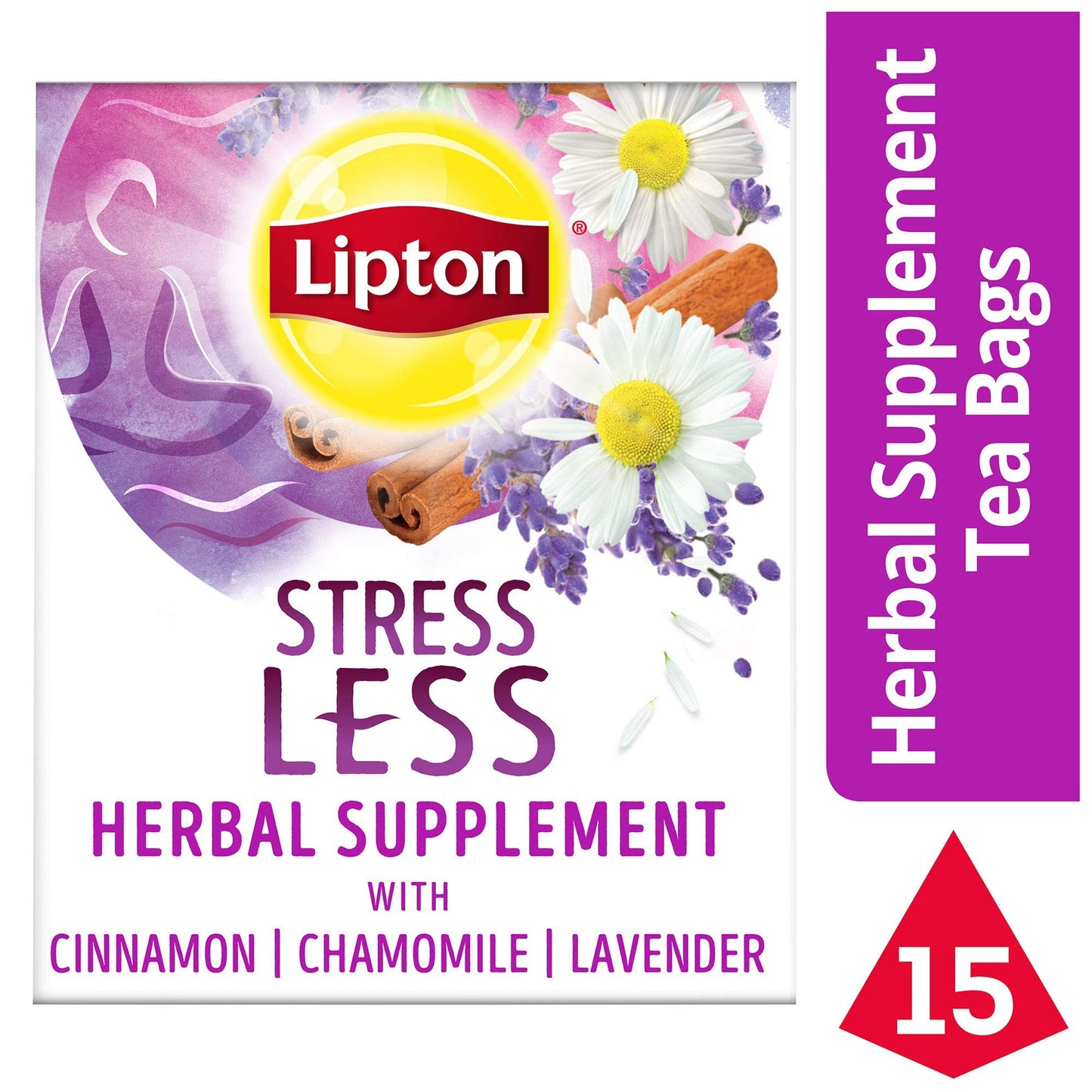 Lipton Herbal Supplement, Stress Less, 15 ct - "Stress Less Tea!"