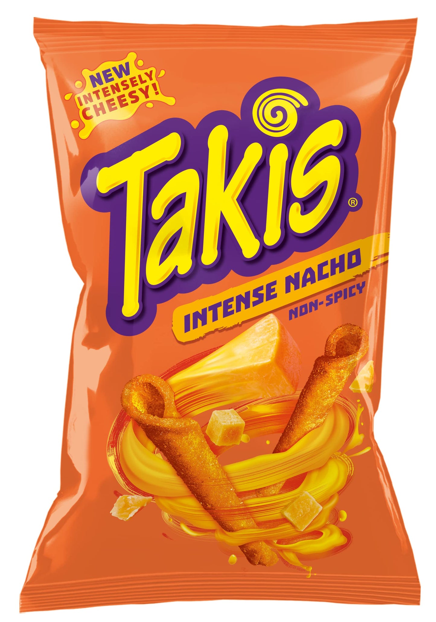 Takis Intense Nacho Non-Spicy Cheese Tortilla Chips 9.9 oz, 280.7g