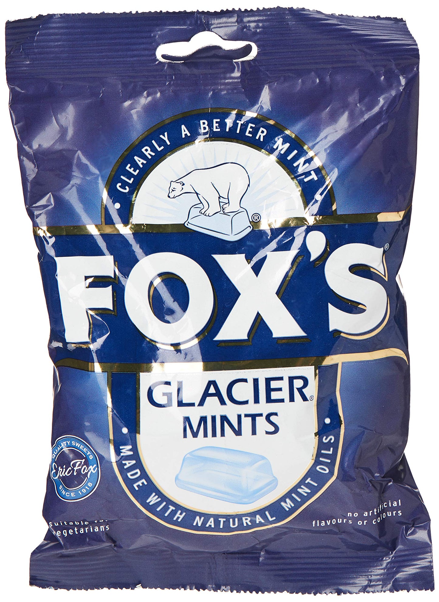 Fox's Glacier Mints, 7.05 oz / 200 g, Blue - Large pack of mints!