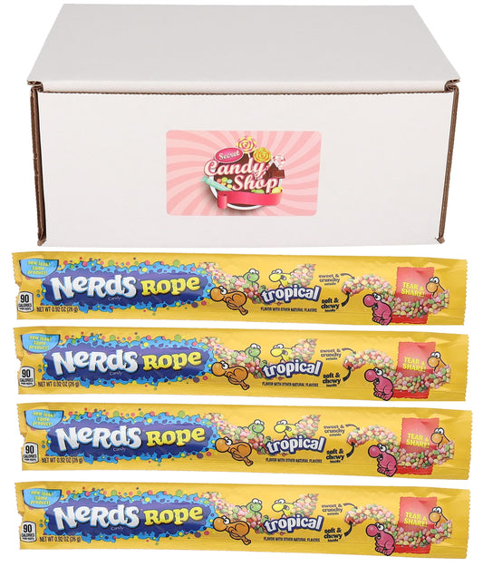 Nerds Rope Candy (Pack of 4) (Tropical) - "Tropical Nerds Rope Delight!"