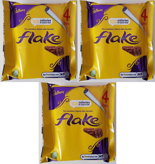 Original Cadbury Flake Chocolate Bar Imported from the UK England Original British Flake Pack of 3 - "Authentic British flake!"