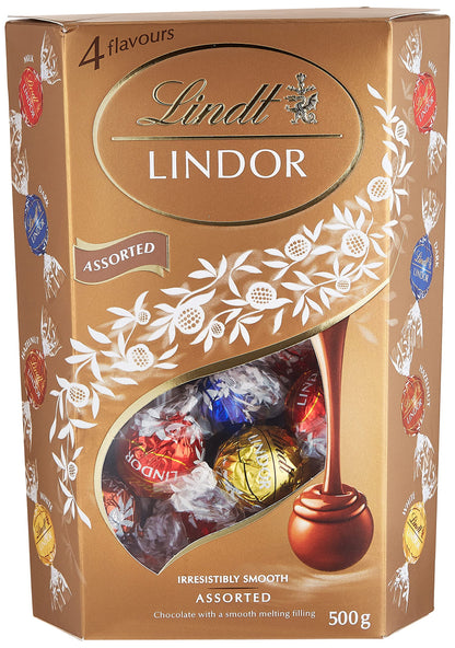 Lindt LINDOR Assorted Chocolate Truffles, 17.64 oz / 500 g