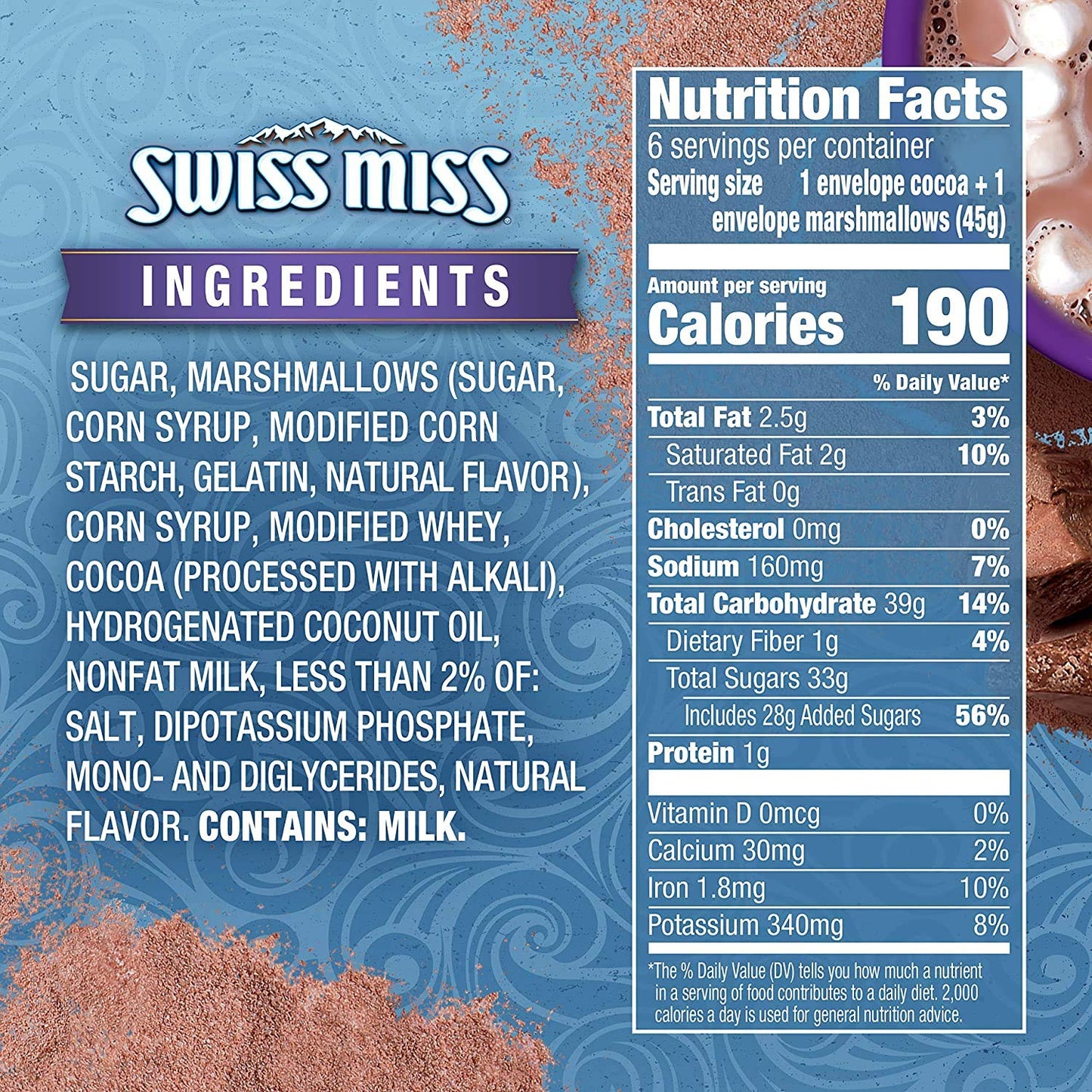 Swiss Miss Marshmallow Lovers 3 in 1 Hot Cocoa Mix 272gm