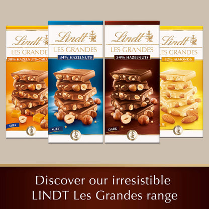 LINDT LES GRAND Hazelnuts Dark Chocolate, 150g