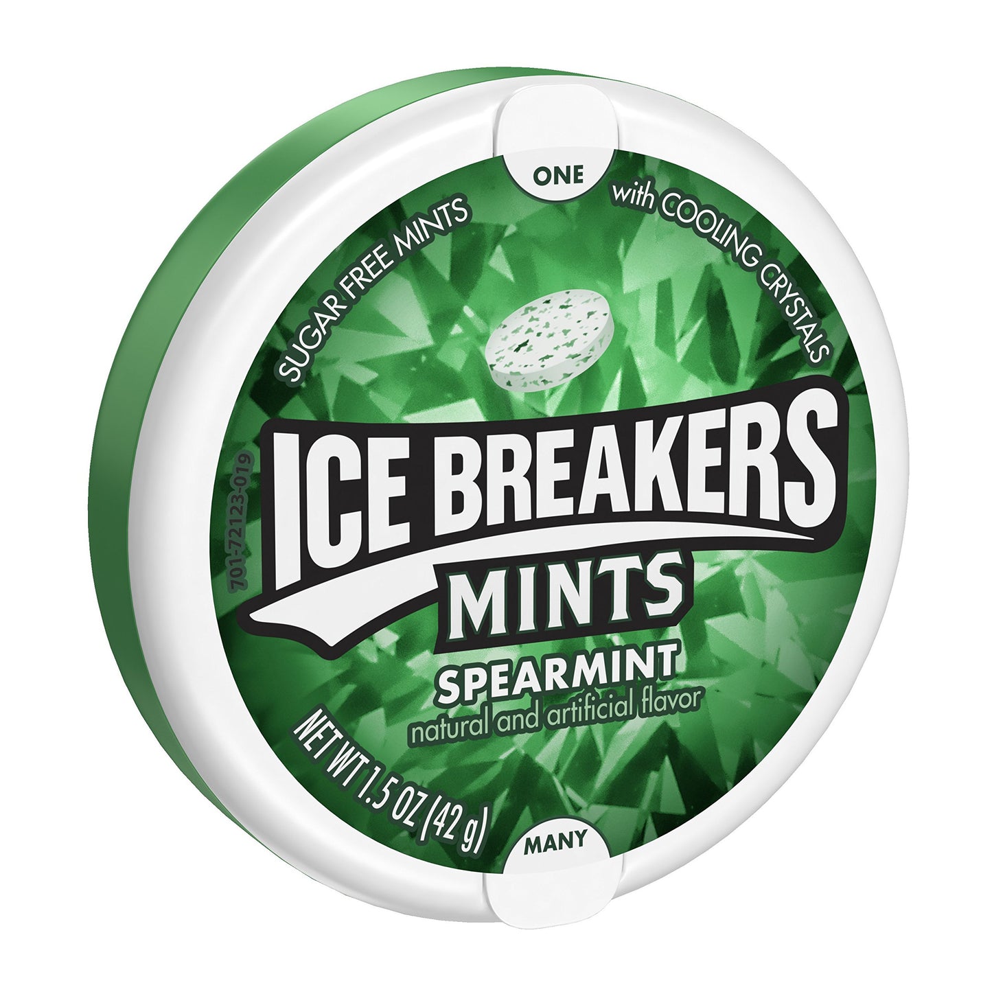 Ice Breakers Mints Ice Cubes Spearmint 1.5 oz Tin - Spearmint mints in a handy tin, 42g of sugar-free freshness.