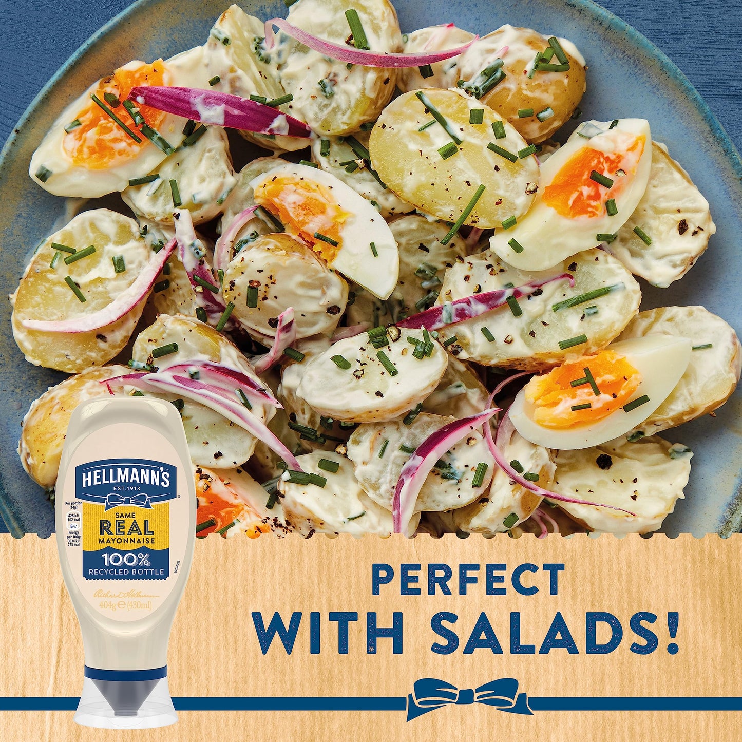 Hellmann's Real Mayonnaise, 14.54 fl oz / 430 ml - Authentic and creamy real mayonnaise.