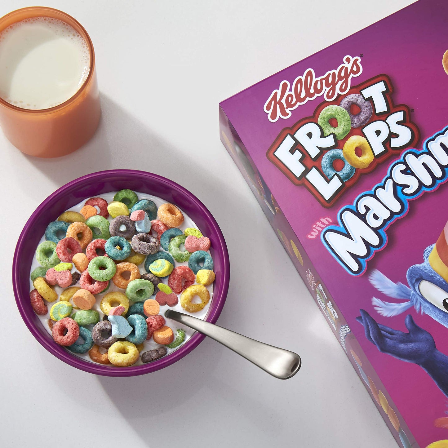 Kellogg's Marsh Froot Loops, 357g - Marshmallow fun in every bite with Kellogg's Marsh Froot Loops, 357g.