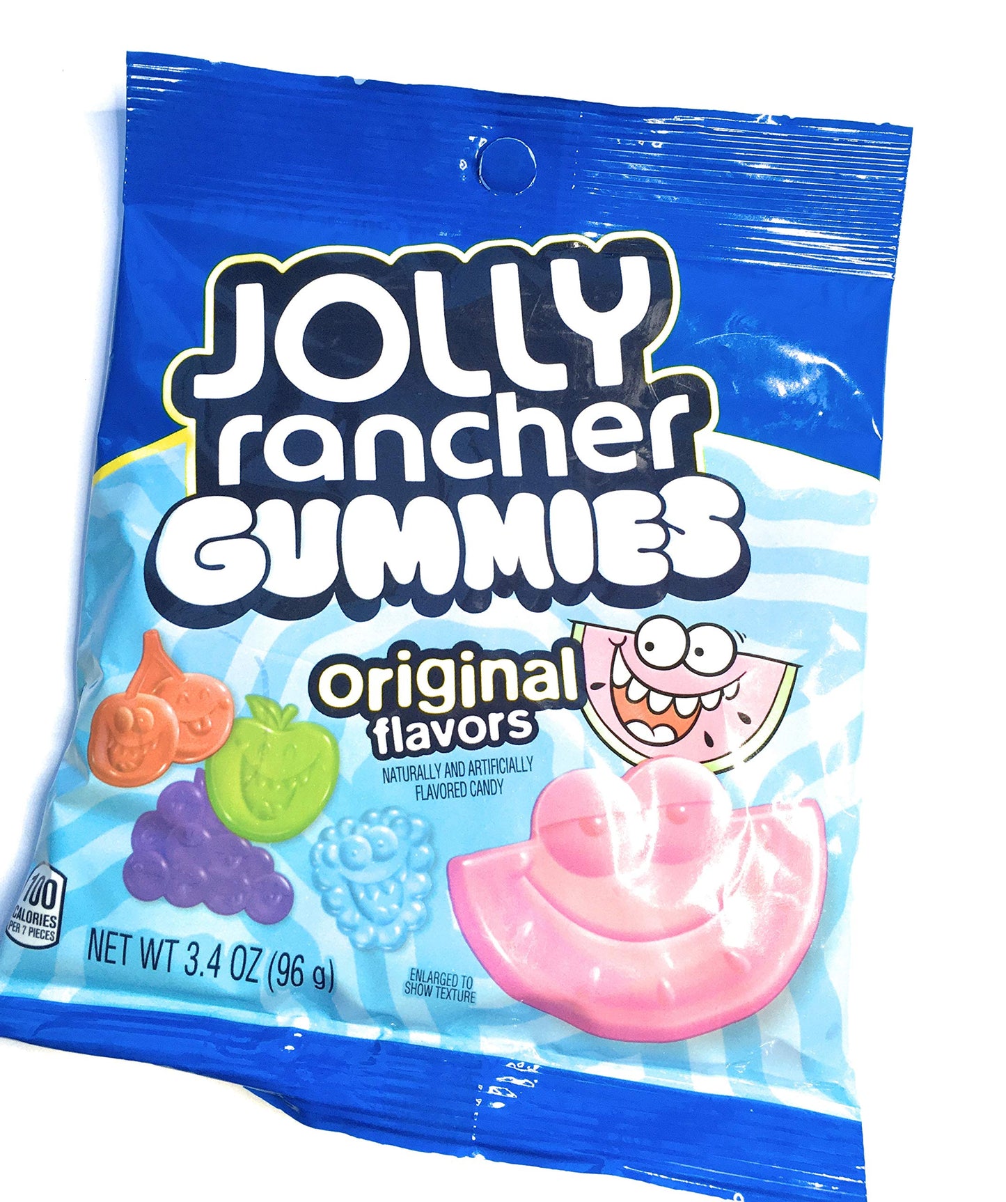 Jolly Rancher Gummies Original Flavor (Green Apple, Blue Raspberry, Cherry, Grape, and Watermelon Flavors) - 3.4 oz Bag - A Burst of Flavor in Every Bite!