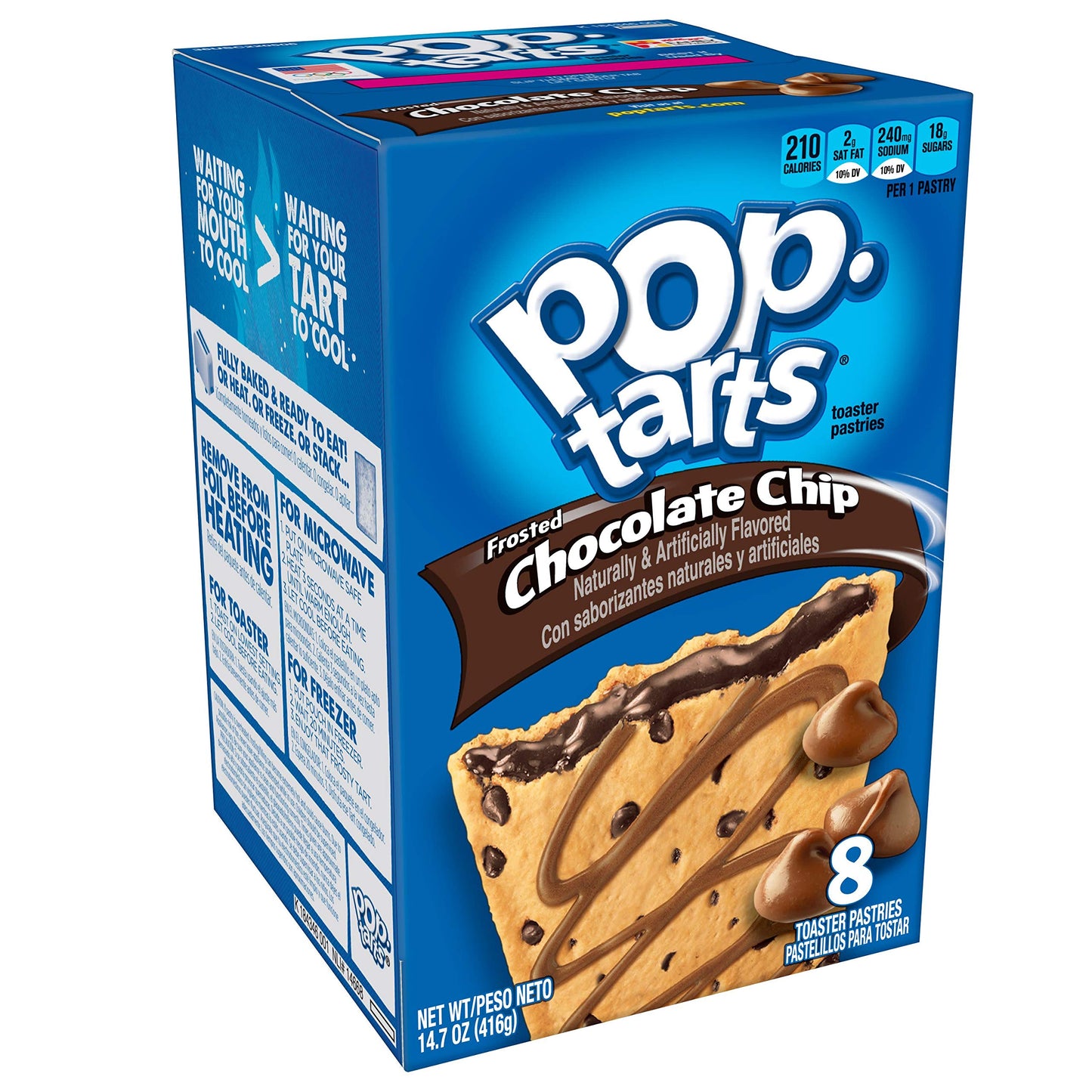 Pop Tarts Frosted Chocolate Chip Pouch, 416 g - "Chocolate chip frosted fun!"