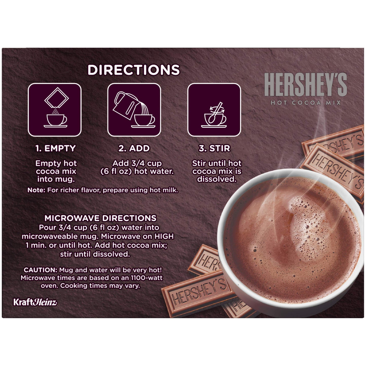 Hershey's Hot Cocoa Mix Milk Chocolate Made with Real Milk 150g - Hot cocoa mix made with real milk, 150g pack.