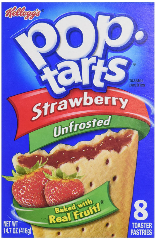 Kellogg's Pop Tarts Strawberry, 397g - Enjoy the fruity burst of Kellogg's Pop Tarts Strawberry, 397g.