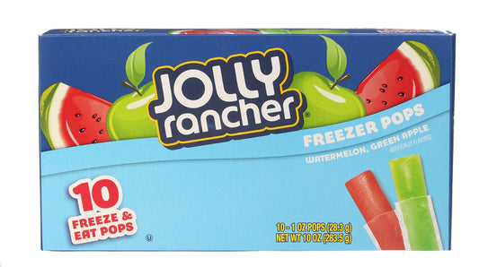 JOLLY RANCHER Freezer Pops (10 X 28.3G) 283.5G, Chocolate - Cool off with JOLLY RANCHER Freezer Pops, 10 x 28.3g, 283.5g.